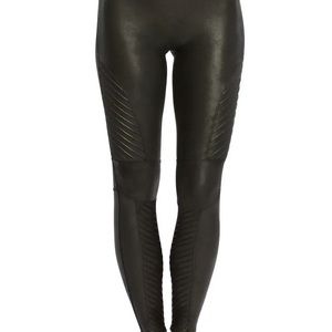 Spanx Moto black leggings